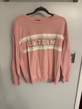 Go Team Pink Crewneck Sweater